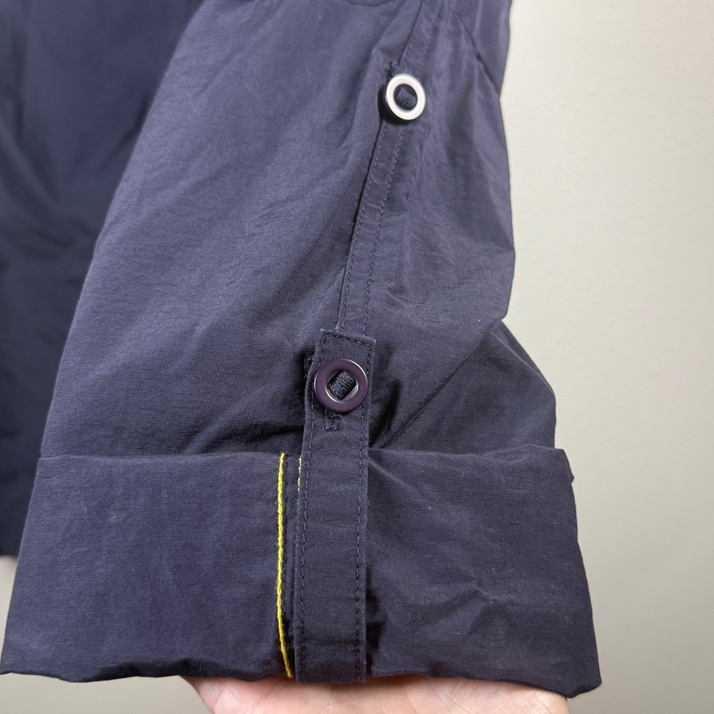 LANDS END‎ Convertible Hiking Pants Women 8 Navy Secure Pockts Outdoor Trailwalk - Picture 10 of 17